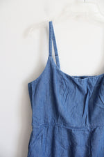Old Navy Blue Chambray Cotton Dress | XL