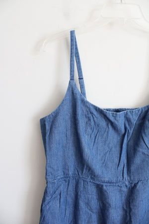 Old Navy Blue Chambray Cotton Dress | XL