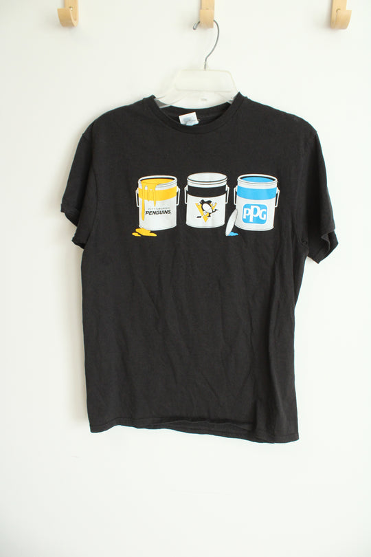 Gildan Pittsburgh Penguin Black T-Shirt | M