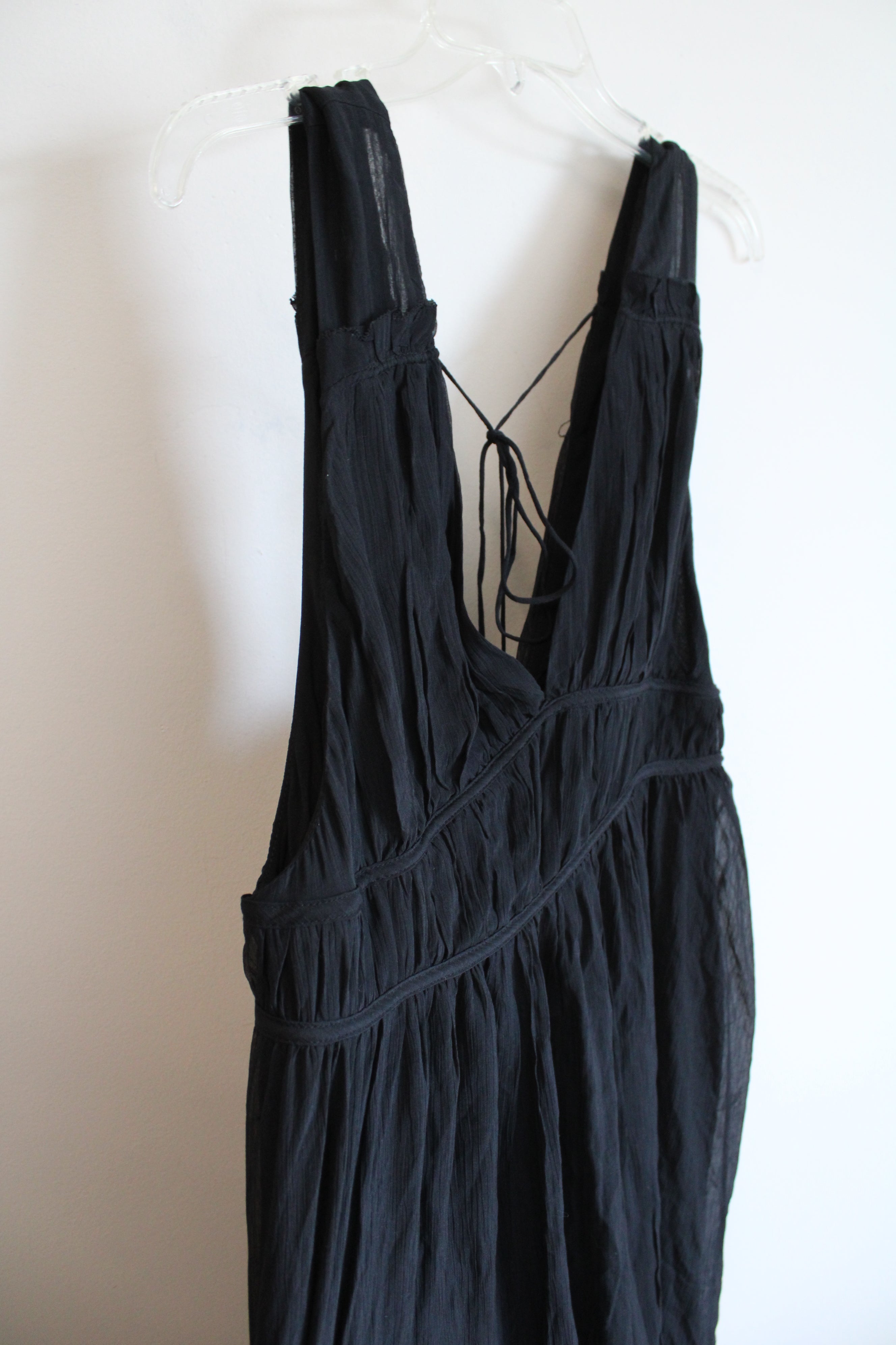 banana republic black dress NEW Banana Republic Black Deep V-Neck & Back Silk Blend Maxi Dress