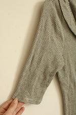 NEW Deletta Anthropologie Gray and White Textured Layered Top | L