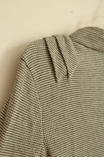 NEW Deletta Anthropologie Gray and White Textured Layered Top | L