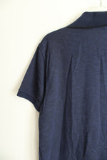 NEW Geoffrey Beene Super Soft Navy Blue Polo Shirt | M