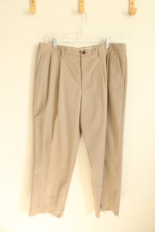 Dockers Tan Pleated Dress Pants | 36x29