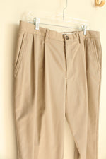 Dockers Tan Pleated Dress Pants | 36x29