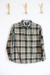 Eddie Bauer Green & Yellow Flannel | S