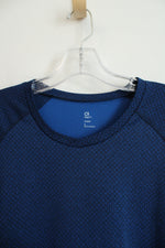 Gap Fit Dry Two Toned Blue Mesh Shirt | L