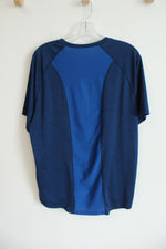 Gap Fit Dry Two Toned Blue Mesh Shirt | L