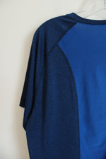 Gap Fit Dry Two Toned Blue Mesh Shirt | L