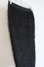 NEW Banana Republic Black Eyelash Shimmer Pencil Skirt | 0