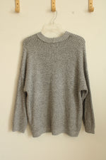 American Eagle Gray Knit Sweater | M