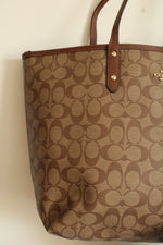 Coach City Tote Reversible Purse & Pouch Set