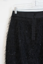 NEW Banana Republic Black Eyelash Shimmer Pencil Skirt | 0