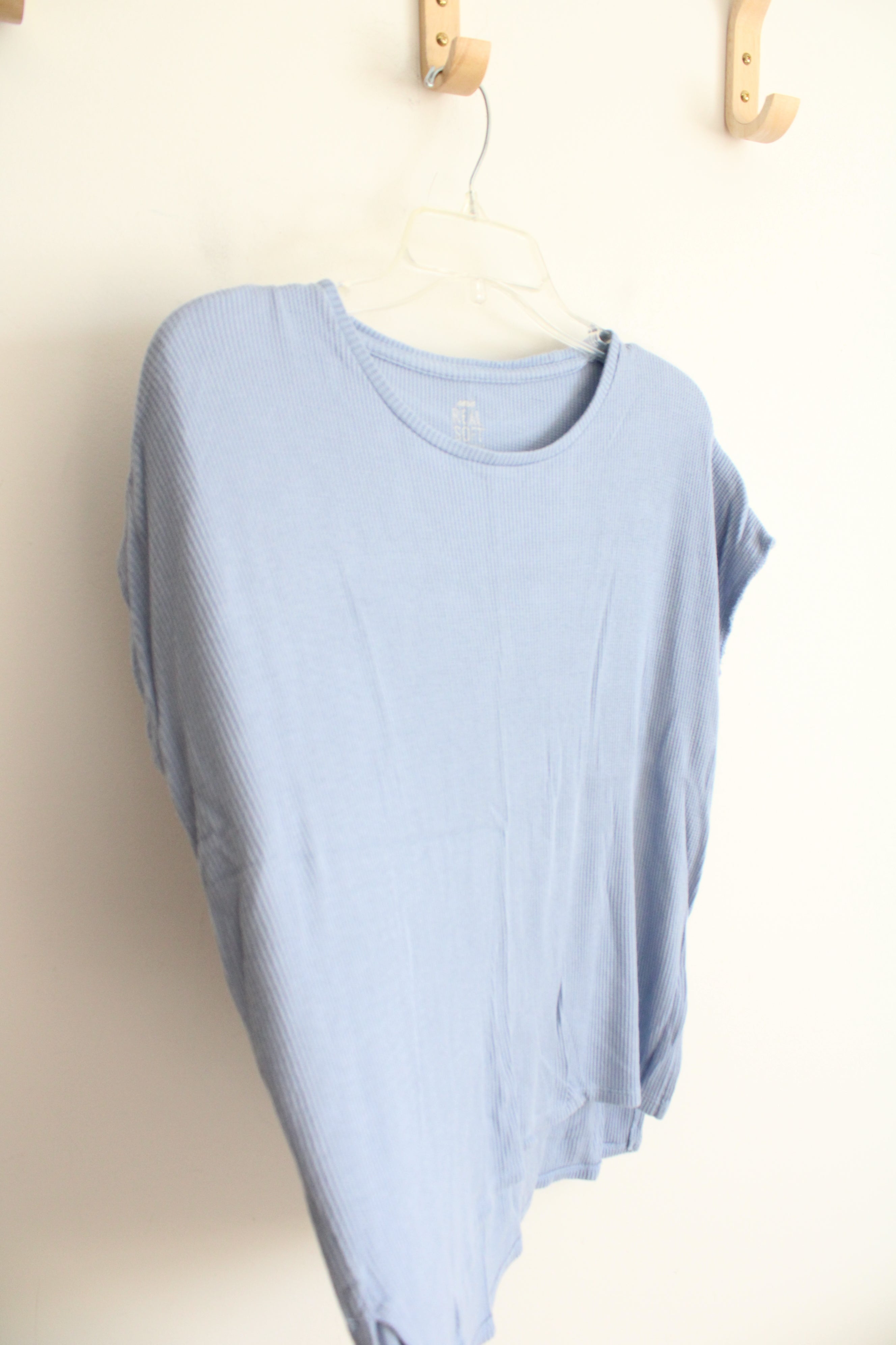 Vintage Roaman's Teal Green Button Down Satin Top | L