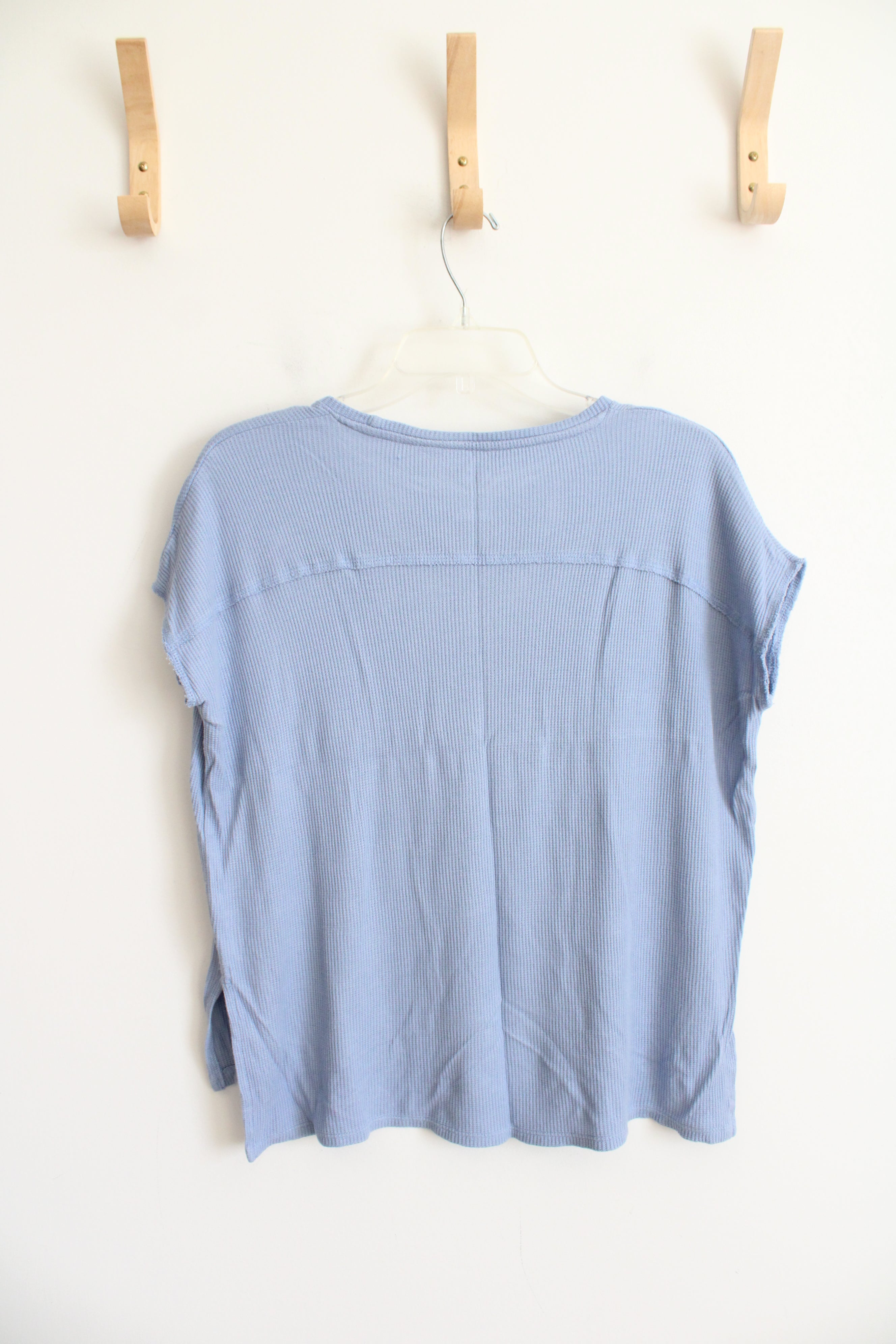 Vintage Roaman's Teal Green Button Down Satin Top | L