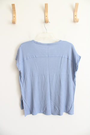 Vintage Roaman's Teal Green Button Down Satin Top | L