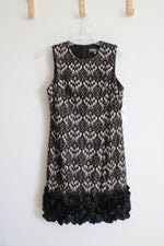 NEW Donna Ricco Black & Gray Lace Dress | 8