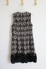 NEW Donna Ricco Black & Gray Lace Dress | 8