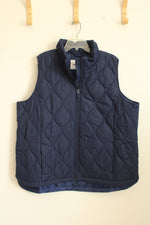 Lands' End Blue Quilted Puffer Vest | 2XL