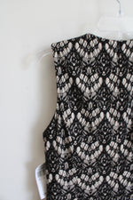 NEW Donna Ricco Black & Gray Lace Dress | 8