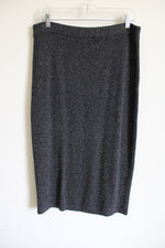 J.Jill Gray Knit Long Skirt | S Petite