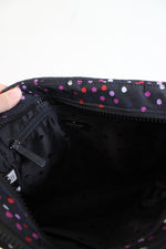 Kate Spade Jae Quilted Festive Confetti Black Nylon Medium Satchel