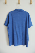 Sonoma Heathered Blue Polo Shirt | XL
