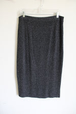 J.Jill Gray Knit Long Skirt | S Petite