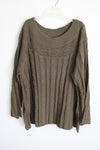 Jessica London Green Cable Knit Sweater | 3X (30/32)