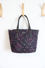 Kate Spade Jae Quilted Festive Confetti Black Nylon Medium Satchel