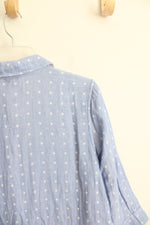 Chico's Blue & White Polka Dot Button Down Top | 1 (M)