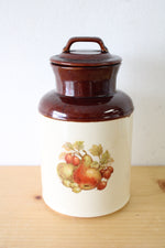 McCoy 252 USA Ceramic Fruit Print Cannister | 8.5"