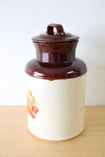 McCoy 252 USA Ceramic Fruit Print Cannister | 8.5"