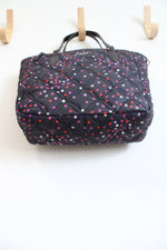 Kate Spade Jae Quilted Festive Confetti Black Nylon Medium Satchel