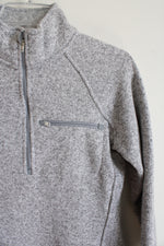 Under Armour Gray Heathered 1/4 Zip Sweatshirt | S
