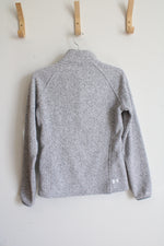 Under Armour Gray Heathered 1/4 Zip Sweatshirt | S