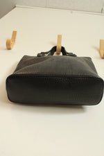 Burberry Black Pebble Leather Handbag Purse