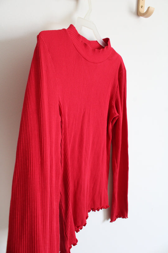 Old Navy Ribbed Mock Neck Long Sleeved Shirt | Youth XL (14/16)