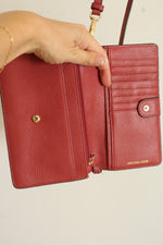 Michael Kors Rose Pebble Leather Wallet Purse