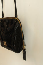 Dooney & Bourke Black Patent Leather Trixie Crossbody Purse