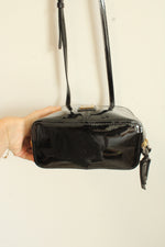 Dooney & Bourke Black Patent Leather Trixie Crossbody Purse