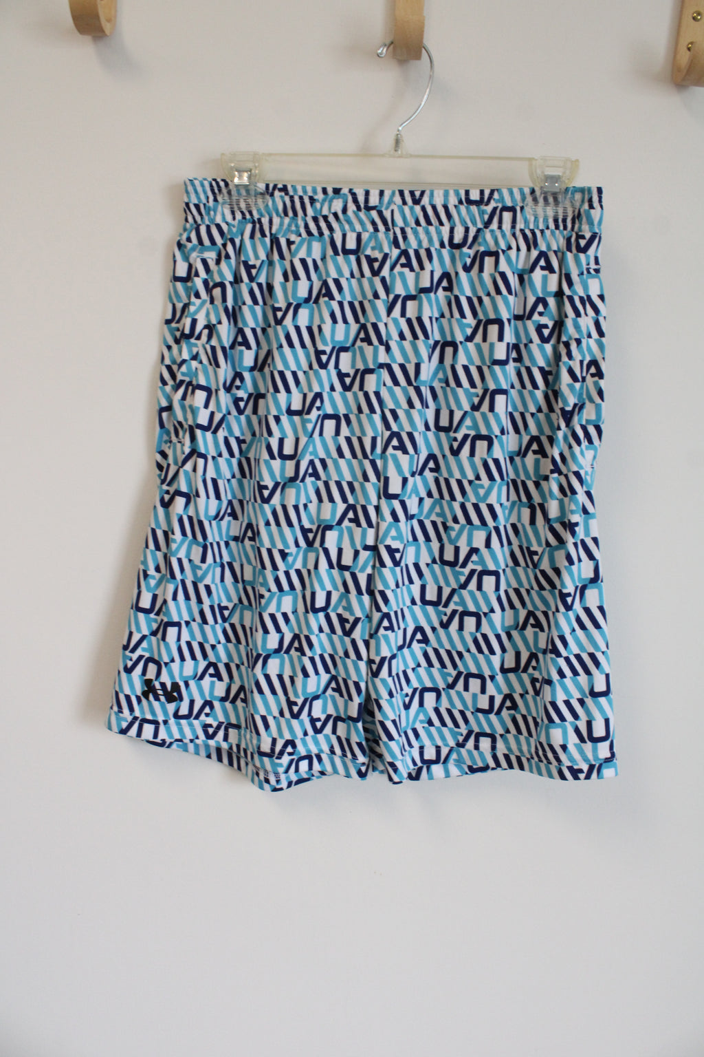 Under Armour UA Blue Logo Athletic Shorts | M