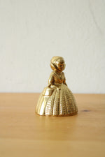 Brass Servant Bell Figure Of Lady Dinner Bell
