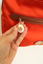 Coach Tangerine Stewart Signature Canvas Leather Shoulder Bag Crossbody Purse