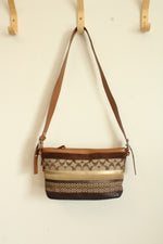 Coach Y2K Striped Patchwork Shoulder Bag