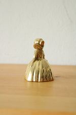 Brass Servant Bell Figure Of Lady Dinner Bell