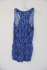 Forever 21 Blue Patterned Romper | S