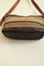 Coach Y2K Striped Patchwork Shoulder Bag