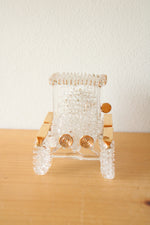 Vintage Spun Glass Old Car Figurine