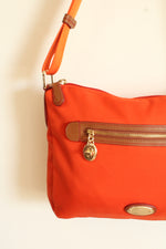 Coach Tangerine Stewart Signature Canvas Leather Shoulder Bag Crossbody Purse